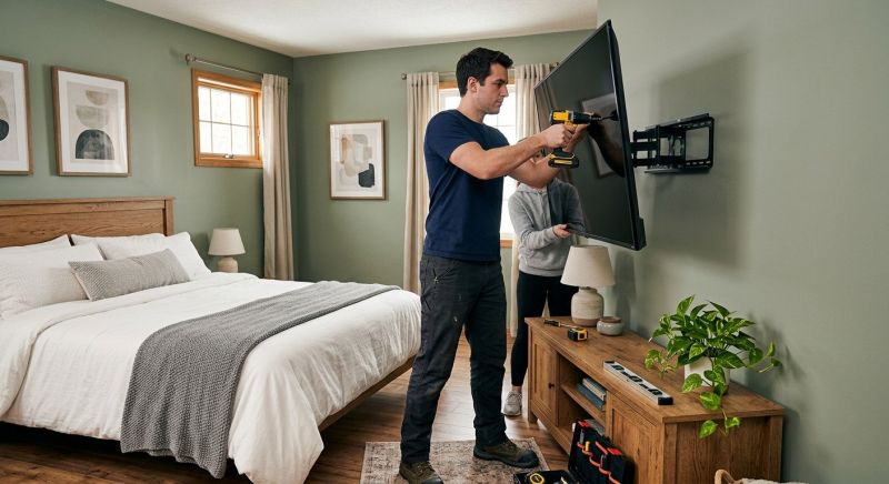 Bedroom Tv Mounting in Alpharetta, GA